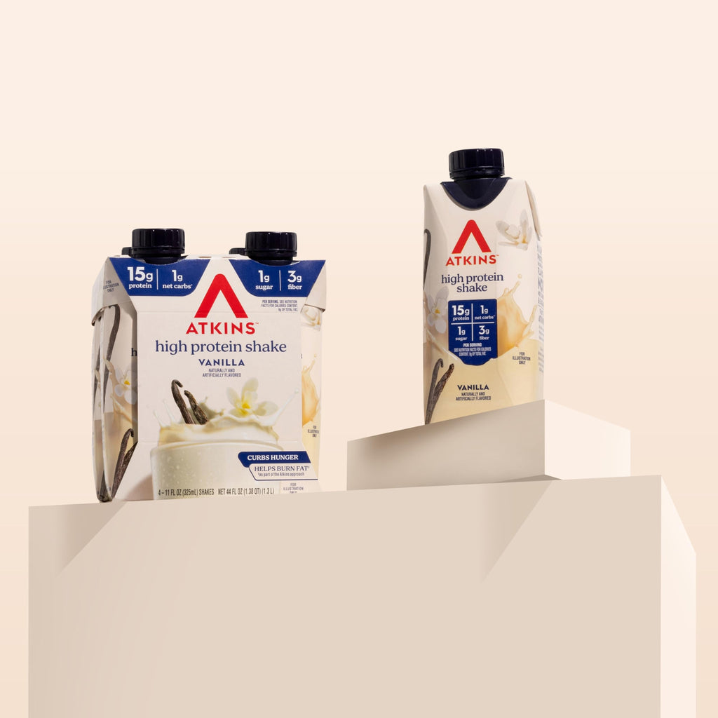 Atkins Chocolate Banana Protein-Rich Shake. With B Vitamins and Protein. Made with Real Fruit. Keto-Friendly and Gluten Free, 11 Fl Oz (Pack of 12)