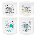 Pyrex Platinum Silicone 4-Pc Storage Set, 2 Reusable Sandwich Bags, 2 Reusable Half-Gallon Freezer Bags, Non-Toxic, BPA-Free, Airtight & Leak-Proof, Microwave, Freezer Safe, Star Wars