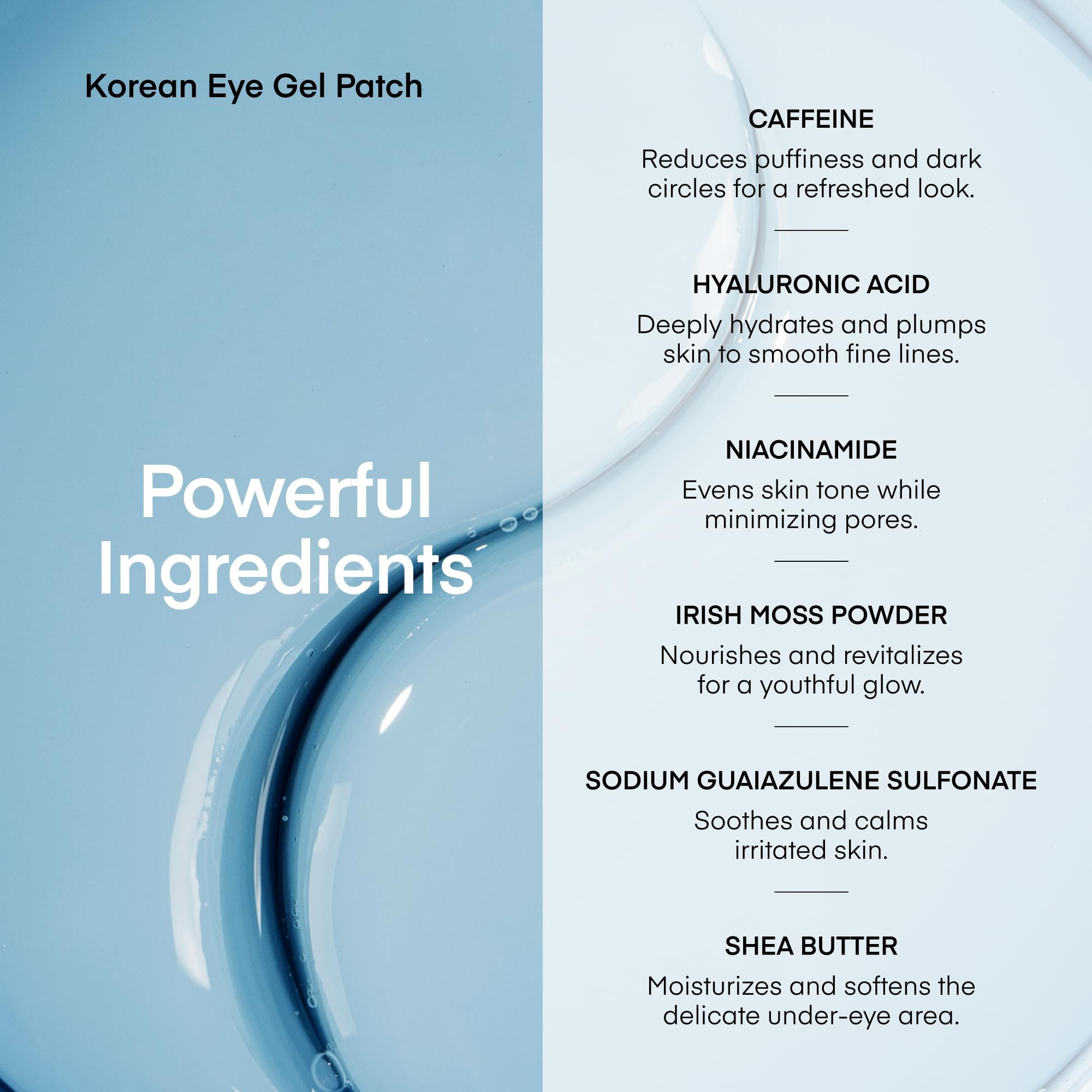 TEREZ & HONOR Peptide Collagen Under Eye Patches - 60 Korean Firming, Glowing & Hydrating Hydrogel Mask for Puffy Eyes, Dark Circles, Wrinkles, Fine Lines, Undereye Bags - Anti-Aging Eye Gel Pads