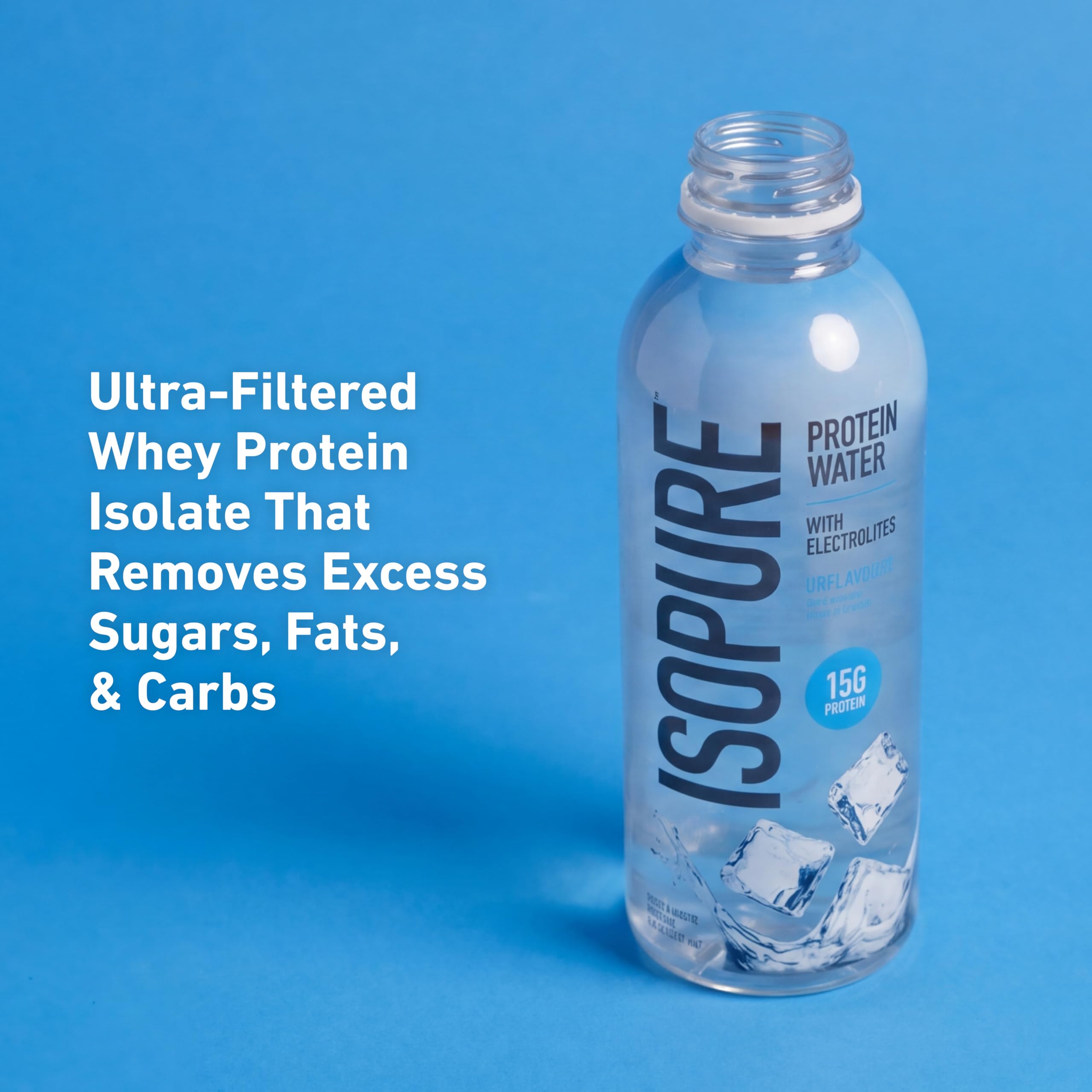 Isopure Clear Whey Isolate Protein Powder, Lactose Free, Gluten Free, Naturally Flavored, Watermelon Lime, 20g Protein Per Serving, 14.1 Oz, 16 Servings (Packaging May Vary)