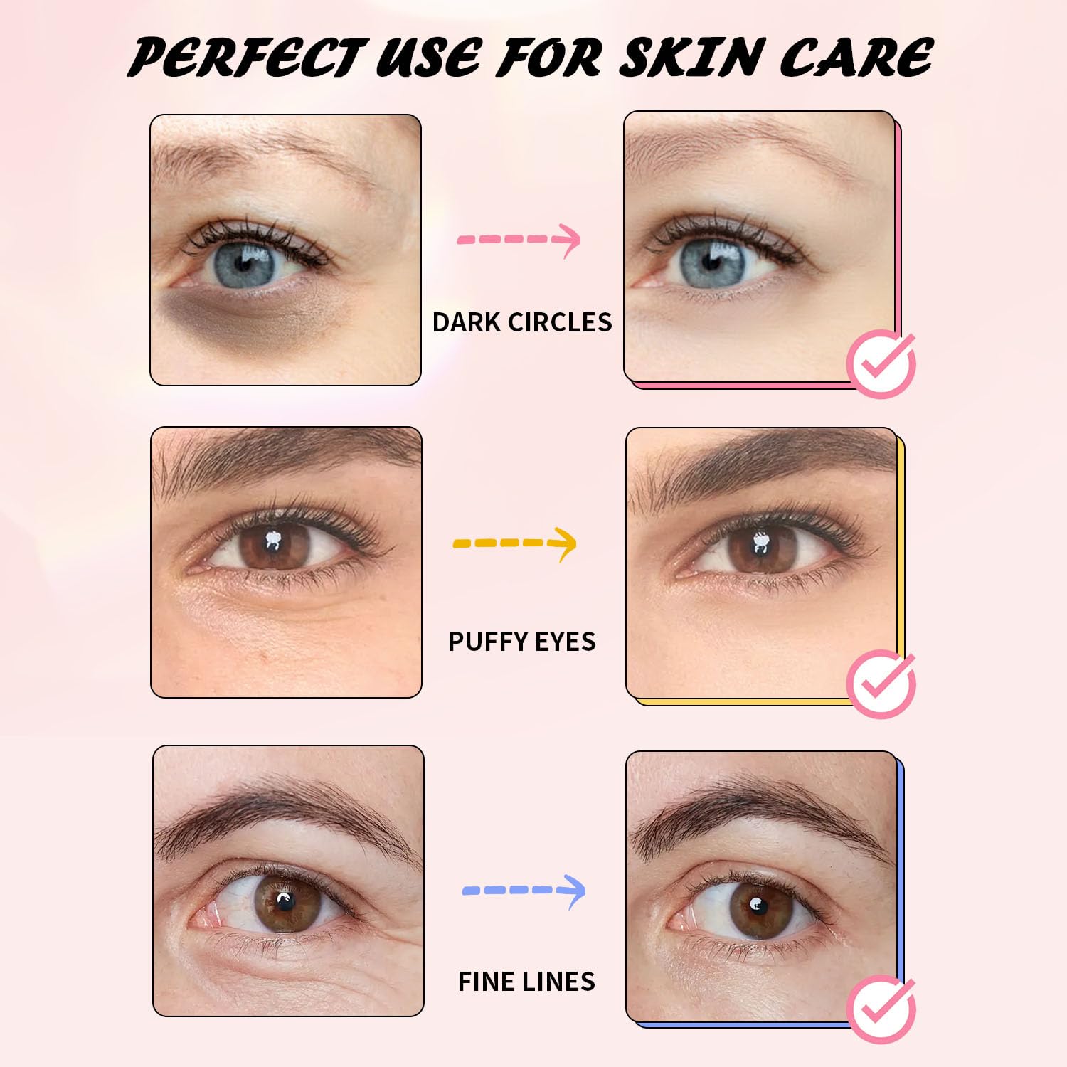 Onespring Eye Masks, Under Eye Patches for Puffiness, Retinol Collagen Eye Gel Pads, Reduce Wrinkles, Eye Bags & Dark circles - Face Mask Skincare, Anti Aging & Moisturizer, 24 Pairs