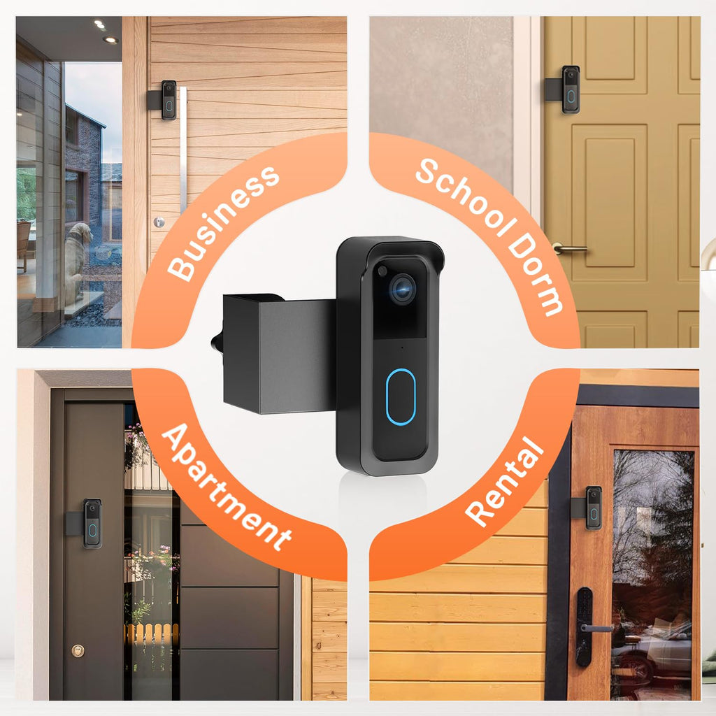Blink Doorbell Mount, 2nd Gen Anti-Theft Blink Doorbell Camera Mount | For Blink Video Doorbell 1st & 2nd Gen, No Block Sensor & Night Vision, Doorbell Camera Mount Bracket with Rain Cover