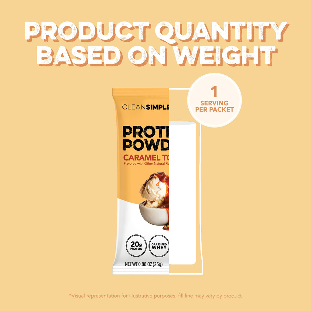 Clean Simple Eats Whey Isolate Protein Powder, Variety Pack, Naturally Sweetened, Zero Added Sugar, 20g 100% GrassFed Protein Powder with Digestive Enzymes, GlutenFree, Non GMO, 10 Single Serve Pack