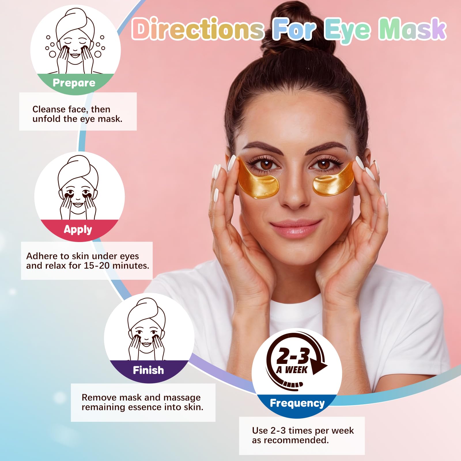 120 Pairs Under Eye Patches,Hydrating Eye Mask For Puffy Eyes &Dark Circles | Hyaluronic, 24K Gold, Grape, Caffeine, Aloe, Variety Pack Travel & Spa Skincare Gifts for Women, Daily Self-care Eye Gels