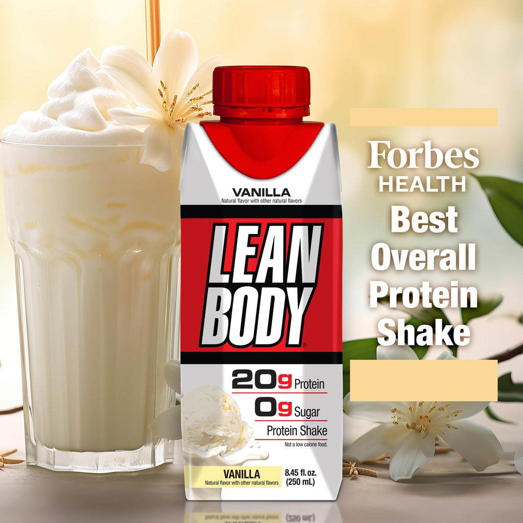 Labrada Lean Body Ready-to-Drink Chocolate Protein Shake, 40g Protein, Whey Blend, 0 Sugar, Gluten Free, 22 Vitamins & Minerals, LABRADA, 17 Fl Oz (Pack of 12)