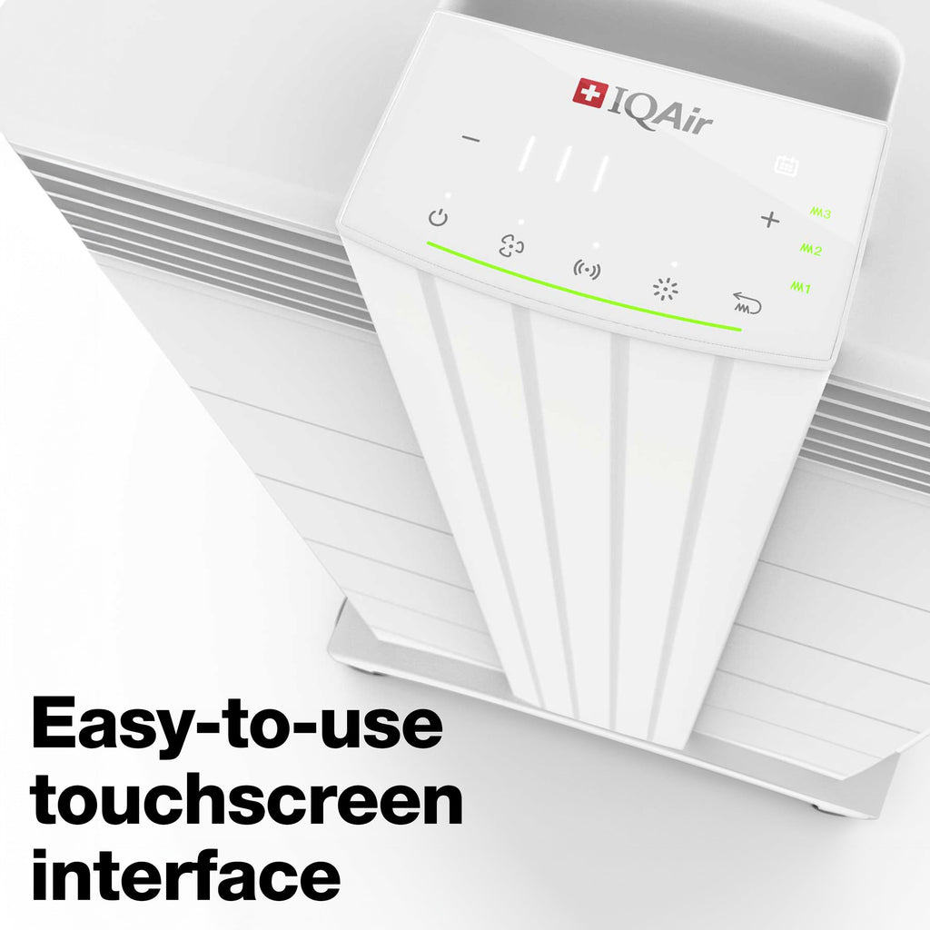 IQAir HealthPro Plus XE Air Purifier - Smart HyperHEPA Filtration for Large Rooms up to 1125 sq ft - Smoke, Viruses, Allergens, Asthma, Mold, Dust, Pets, Swiss Made, WiFi Enabled