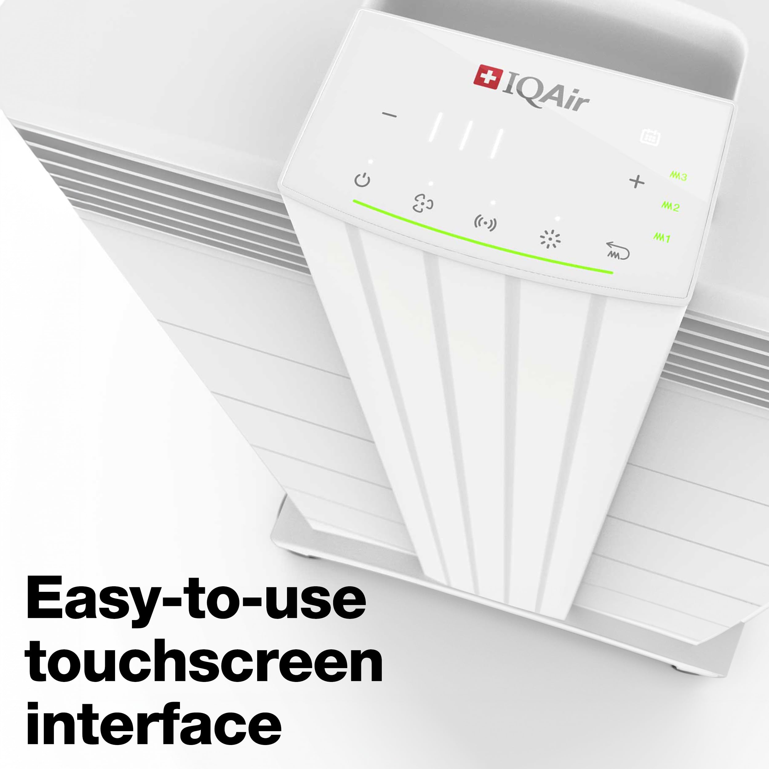IQAir HealthPro Plus XE Air Purifier - Smart HyperHEPA Filtration for Large Rooms up to 1125 sq ft - Smoke, Viruses, Allergens, Asthma, Mold, Dust, Pets, Swiss Made, WiFi Enabled