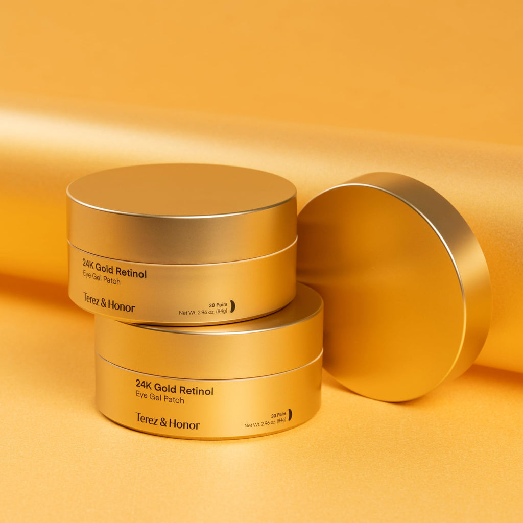 TEREZ & HONOR Peptide Collagen Under Eye Patches - 60 Korean Firming, Glowing & Hydrating Hydrogel Mask for Puffy Eyes, Dark Circles, Wrinkles, Fine Lines, Undereye Bags - Anti-Aging Eye Gel Pads