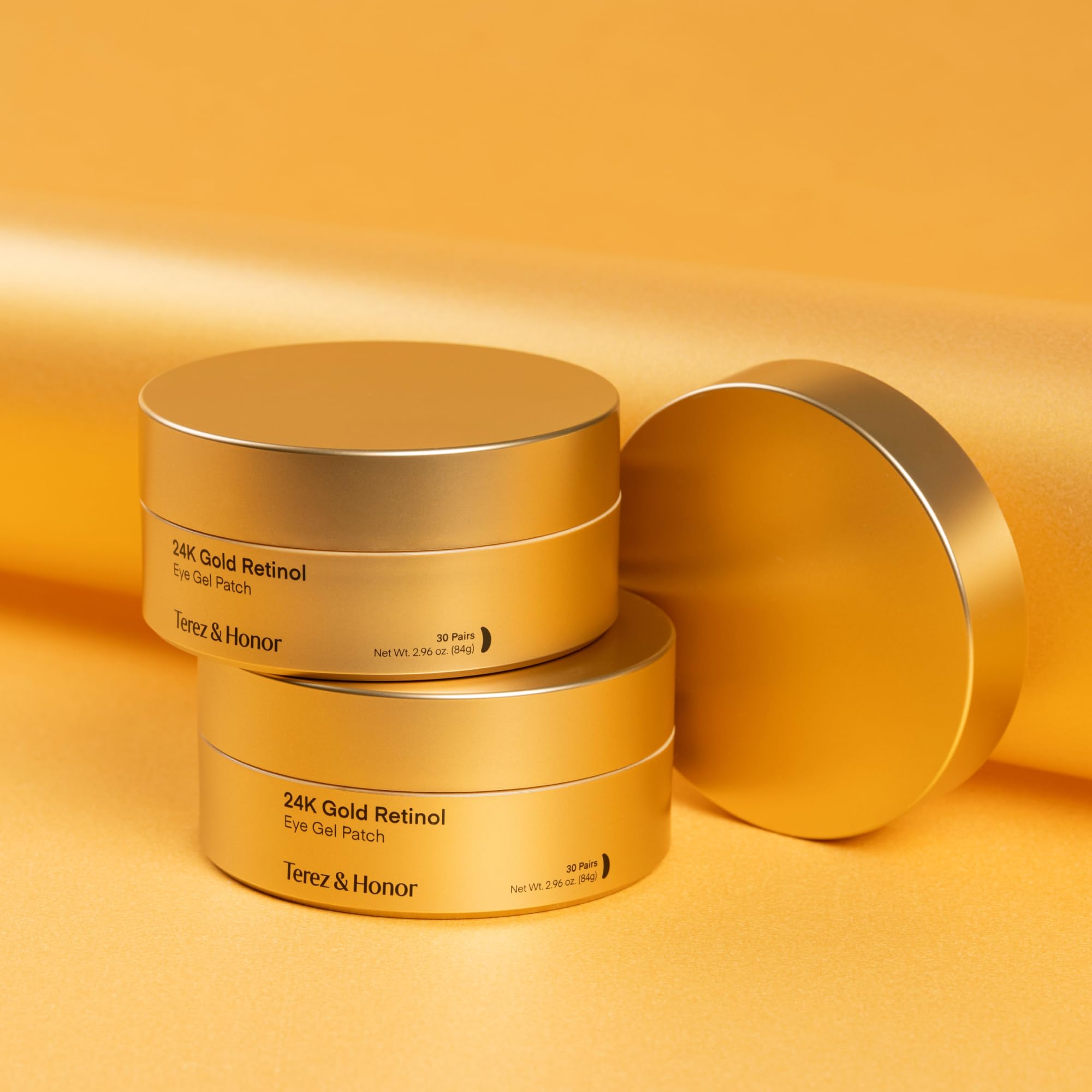 TEREZ & HONOR Peptide Collagen Under Eye Patches - 60 Korean Firming, Glowing & Hydrating Hydrogel Mask for Puffy Eyes, Dark Circles, Wrinkles, Fine Lines, Undereye Bags - Anti-Aging Eye Gel Pads