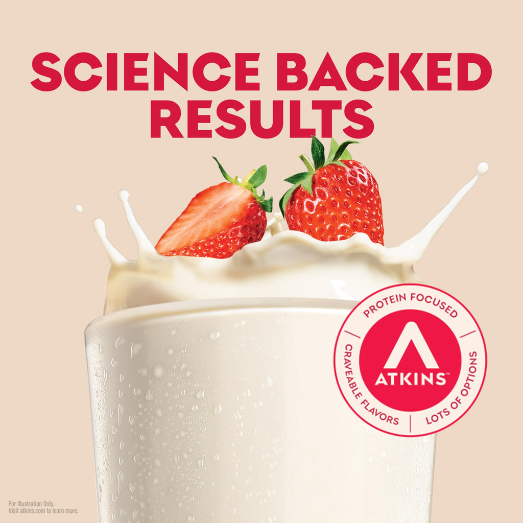 Atkins Chocolate Banana Protein-Rich Shake. With B Vitamins and Protein. Made with Real Fruit. Keto-Friendly and Gluten Free, 11 Fl Oz (Pack of 12)