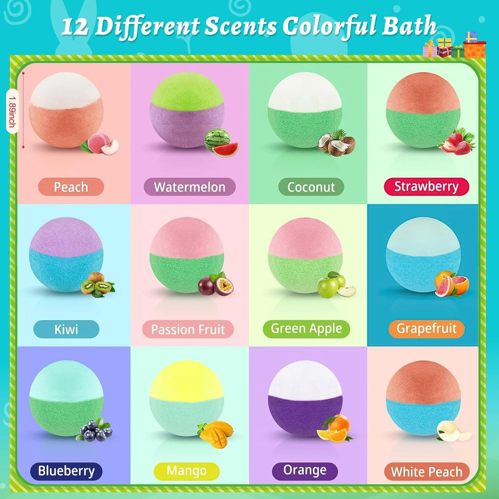 6 Pack Natural Bath Bombs with Mega Bubbles & Surprise Inside Animal Bulk Easter Basket Stuffers Organic All Natural Bath Bombs Gift Set Skin-Friendly Bathing Bath Fun Magic Bath Bombs Birthday Gift