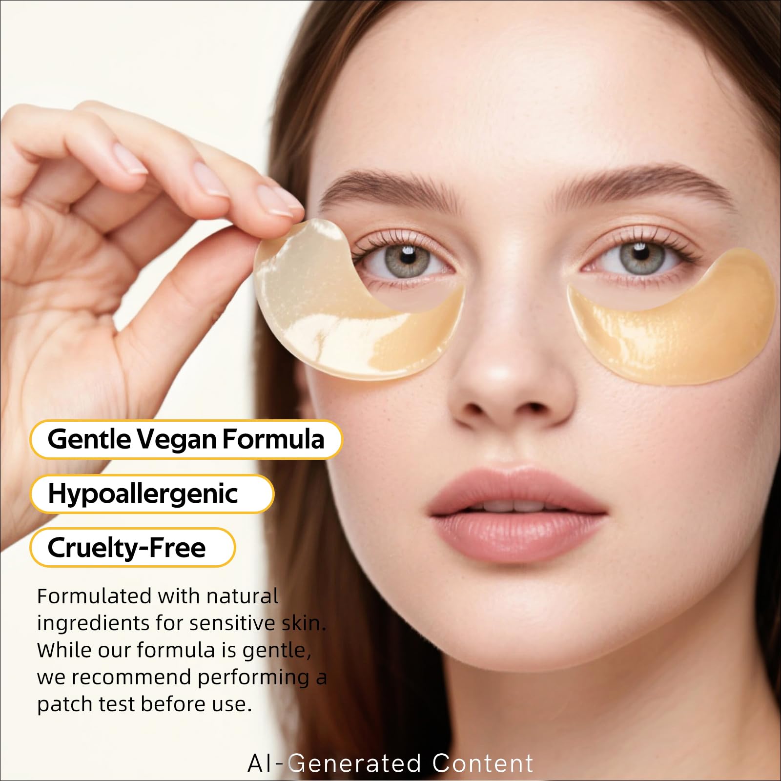 dewyhour Retinol Collagen Firming Hydrogel Patches - Under Eye Patches for Puffy Eyes & Dark Circles, Moisturizing Eye Mask with Caffeine & Hyaluronic Acid, Gentle Korean Skincare