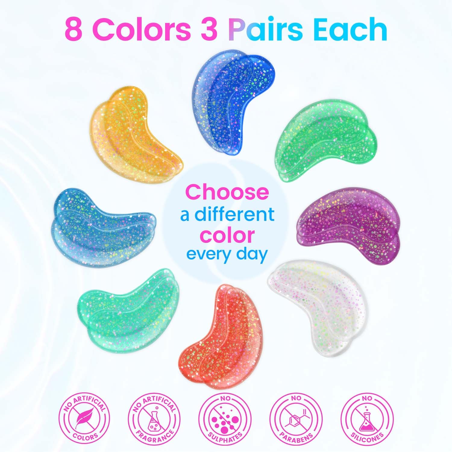 Onespring Eye Masks, Under Eye Patches for Puffiness, Retinol Collagen Eye Gel Pads, Reduce Wrinkles, Eye Bags & Dark circles - Face Mask Skincare, Anti Aging & Moisturizer, 24 Pairs