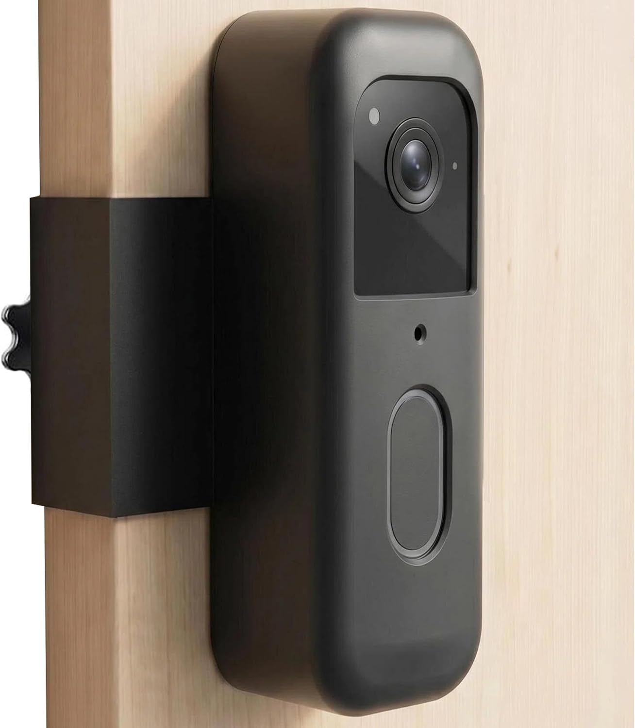 Blink Doorbell Mount, Anti-Theft Blink Video Doorbell Door Mount Bracket, No Drilling, Not Block Motion Sensor, Easy to Install, Fit for Video Doorbell 2nd Gen (Black)