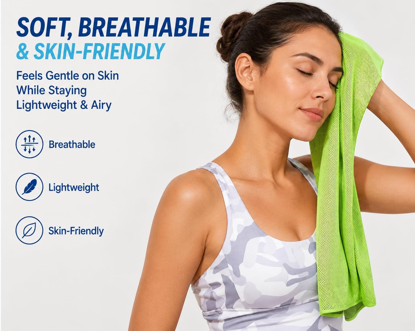 JISHY Cooling Towels 4 Pack 40"x12",Gym Towels for Men and Women,Microfiber Soft Breathable Workout Towels for Travel, Yoga, Running, Outdoor Works & More