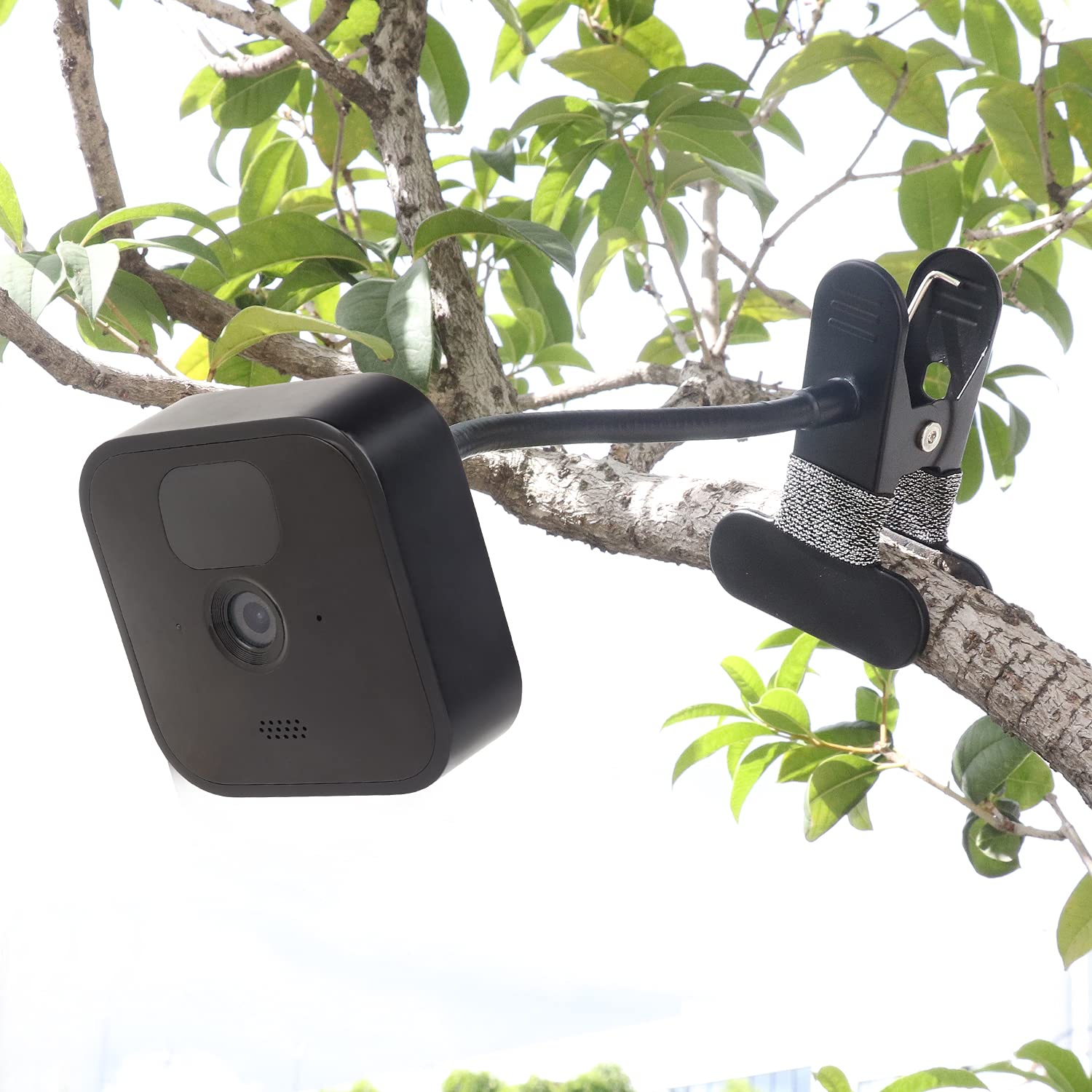 iTODOS 2 Pack Flexible Clip Clamp Mount - Compatible with Blink Mini, Outdoor (3rd Gen) XT3, XT, XT2, Indoor - 8 Inch Flexible Gooseneck Arm - Attach Camera Anywhere