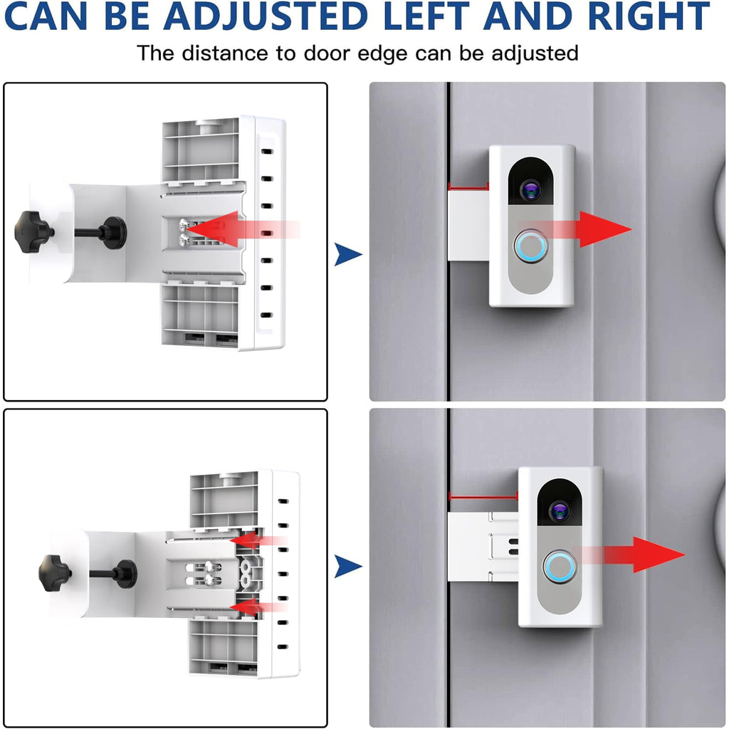 KIMILAR Anti-Theft Video Doorbell Mount Compatible with Ring/Blink Wireless Video Doorbell, Adjustable Mounting Bracket Accessories for Houses, Apartments, Businesses, Not for Blink 2nd Gen