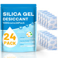 VOISEN 20 Gram 100 Pcs Color-Indicating Silica Gel Packets, Premium Food Grade Desiccant, Transparent Desiccant, Desiccant Packets for Storage, Premium Desiccant Packs for Food, Electronics, Closet
