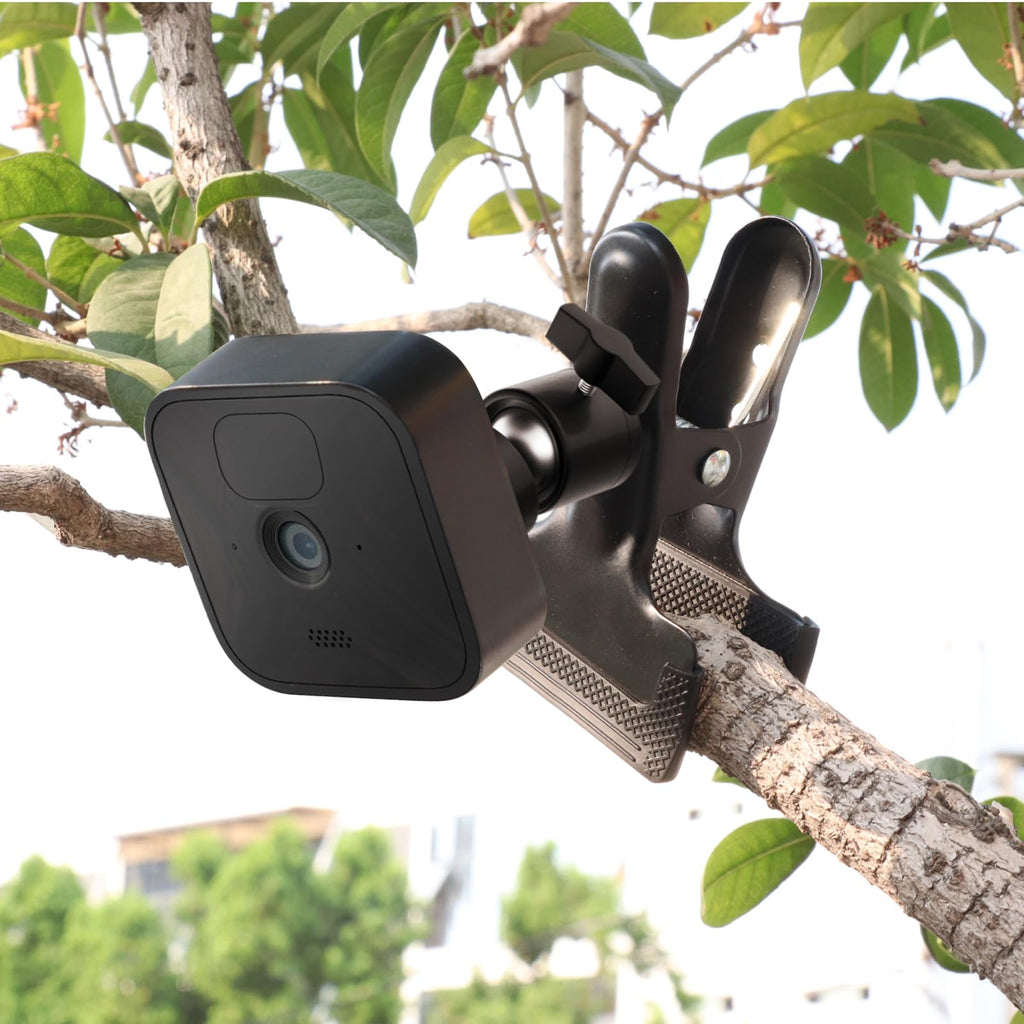 iTODOS 2 Pack Flexible Clip Clamp Mount - Compatible with Blink Mini, Outdoor (3rd Gen) XT3, XT, XT2, Indoor - 8 Inch Flexible Gooseneck Arm - Attach Camera Anywhere