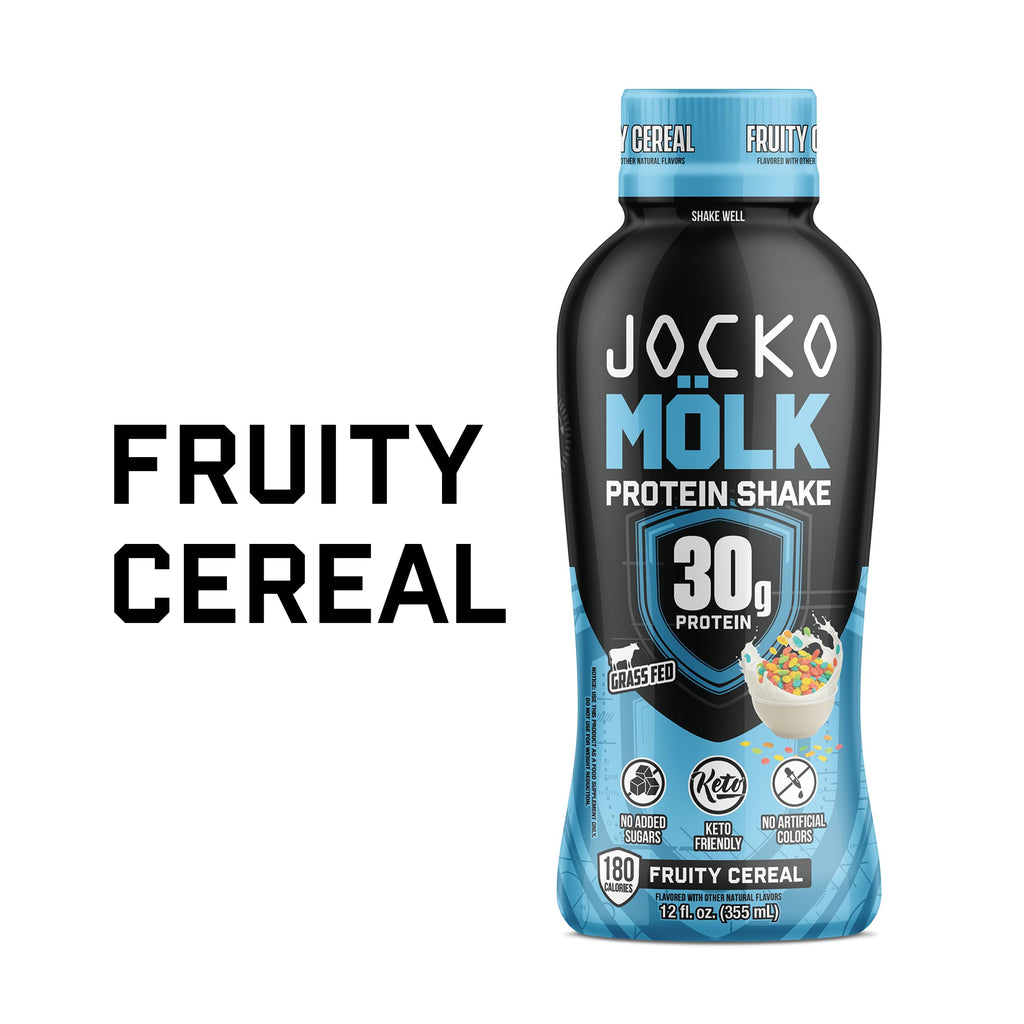 Jocko Mölk 30g Grass Fed Protein Shakes – No Added Sugar Protein Drinks KETO Friendly - Ready to Drink 12 FL Oz (Pack of 12) Chocolate
