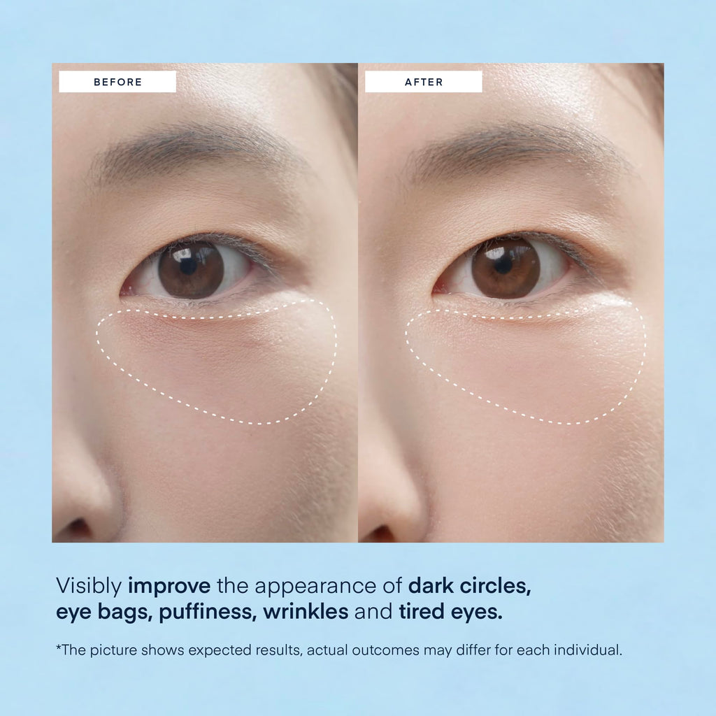TEREZ & HONOR Peptide Collagen Under Eye Patches - 60 Korean Firming, Glowing & Hydrating Hydrogel Mask for Puffy Eyes, Dark Circles, Wrinkles, Fine Lines, Undereye Bags - Anti-Aging Eye Gel Pads