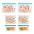 OGGI Reusable Ice Storage Bags - Set of 2, 11x10x2.5" - Ideal Reusable Ice Bag Set, Freezer Bags, Storage Bags, Snack Bag for Travel - Durable, Food-Grade BPA-Free
