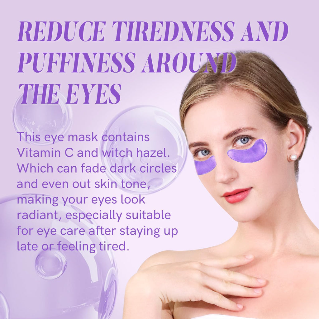PEAUAMIE Under Eye Patches Collagen and Peptide Eye Mask for Dark Circles and Puffiness,Face Mask Skin Care Products 30 Pairs