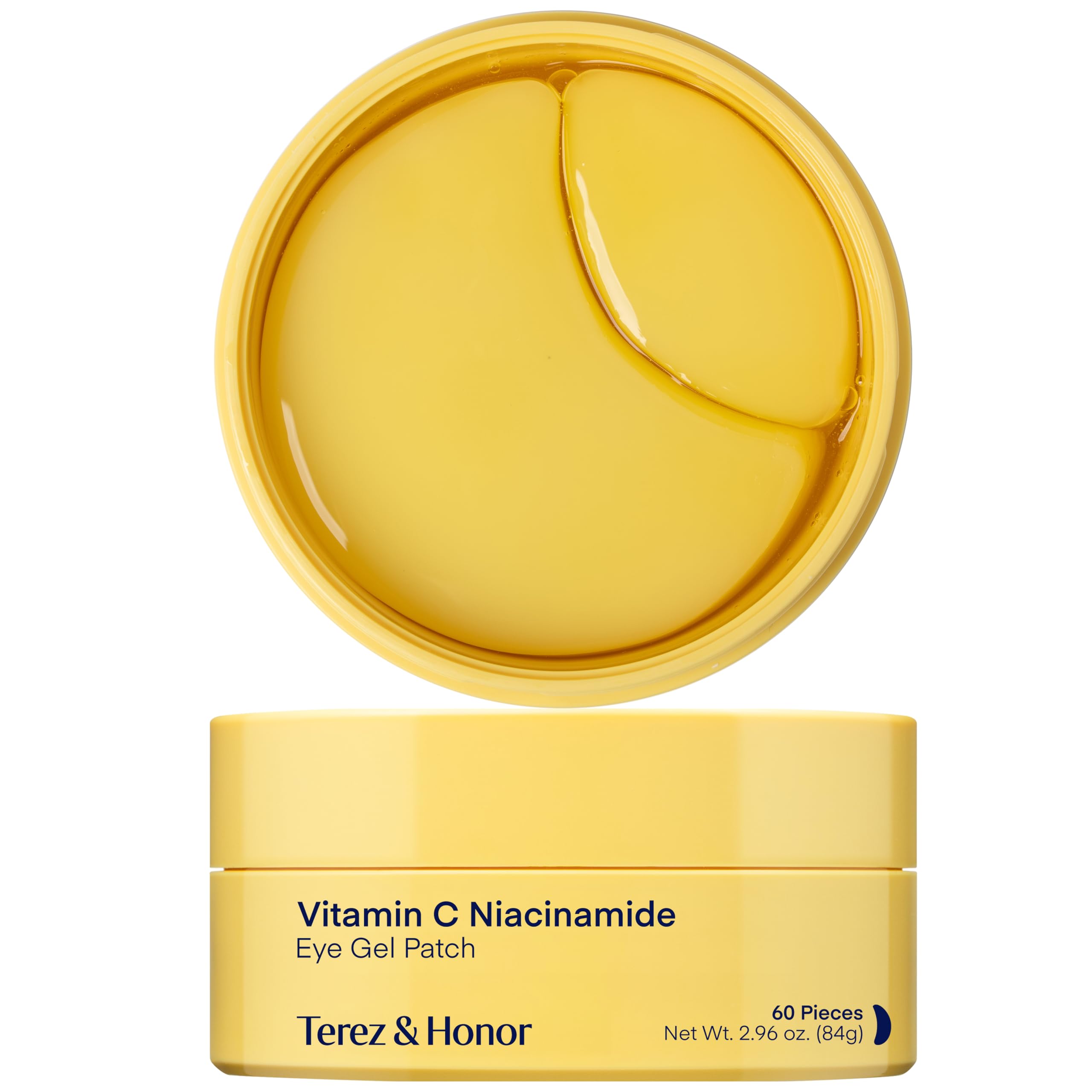 TEREZ & HONOR Peptide Collagen Under Eye Patches - 60 Korean Firming, Glowing & Hydrating Hydrogel Mask for Puffy Eyes, Dark Circles, Wrinkles, Fine Lines, Undereye Bags - Anti-Aging Eye Gel Pads