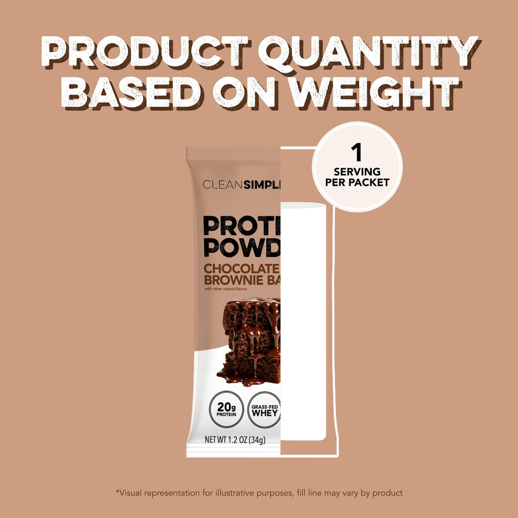 Clean Simple Eats Whey Isolate Protein Powder, Variety Pack, Naturally Sweetened, Zero Added Sugar, 20g 100% GrassFed Protein Powder with Digestive Enzymes, GlutenFree, Non GMO, 10 Single Serve Pack