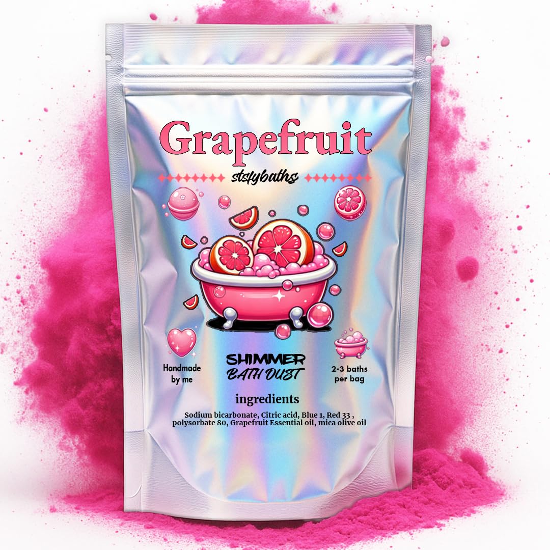 Sky Blue Bubblegum Shimmer Bath Bomb in A Bag - Handmade Scented Bath Bombs for Women,Kids and Men - Bathbomb Fizzies Perfect for Boys and Girls All Ages (4.4 Ounce, Sky Blue)