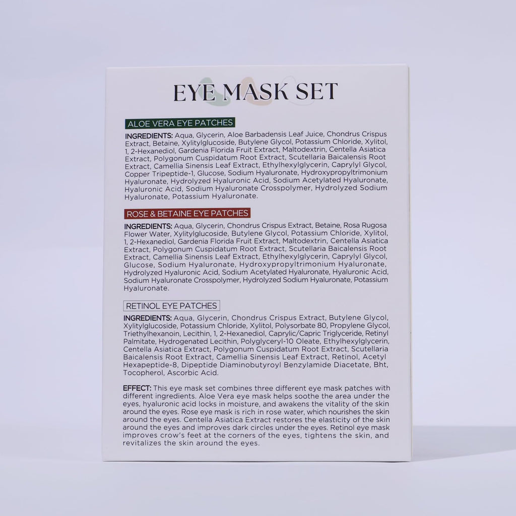 Yeokoe Under Eye Patches for Dark Circles,Eye Mask for Puffy Eyes With Collagen,Retinol,Vitmin C,Hyaluronic Acid and Niacinamide Face Masks Skincare Spa Gifts for Woman 20Pairs