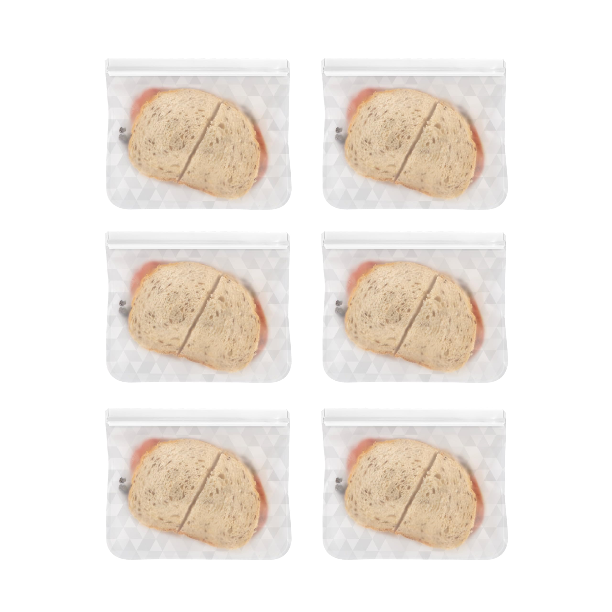 OGGI Reusable Ice Storage Bags - Set of 2, 11x10x2.5" - Ideal Reusable Ice Bag Set, Freezer Bags, Storage Bags, Snack Bag for Travel - Durable, Food-Grade BPA-Free