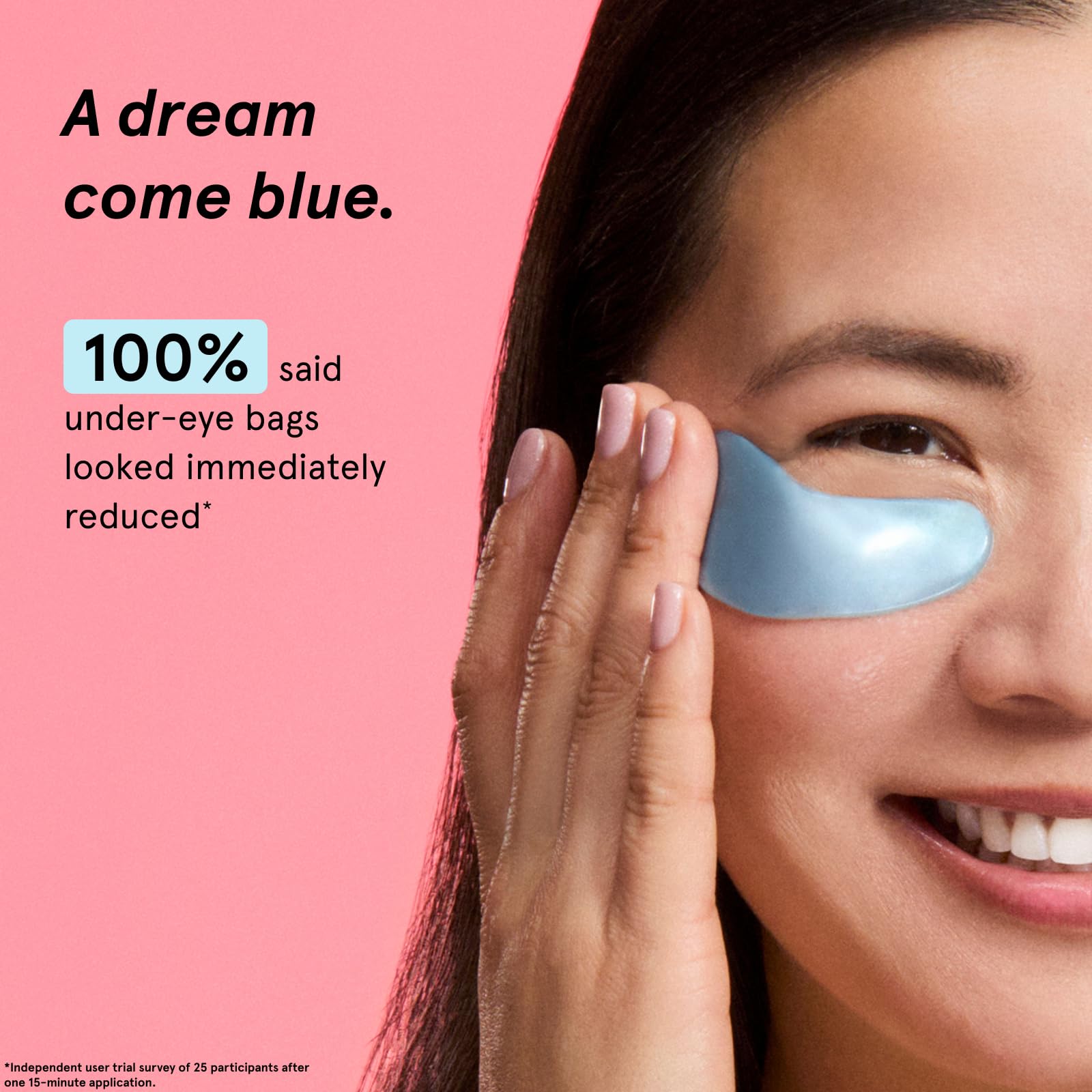 grace & stella Award Winning Under Eye Mask Reduce Dark Circles, Puffy Eyes, Undereye Bags, Wrinkles, Gel Under Eye Patches, Small Gifts for Women, Gifts Under 10 Dollars, Vegan (6 Pairs, Blue)