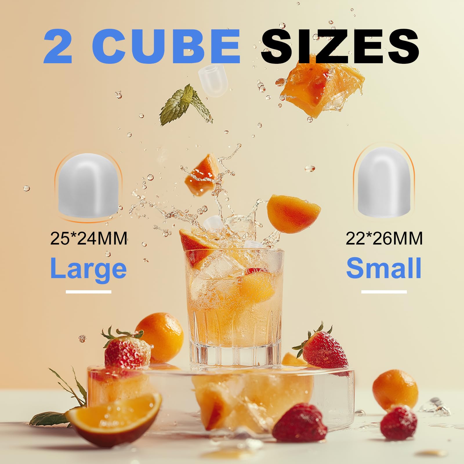 NEWBULIG Ice Makers Countertop with Handle, Portable Ice Machine, 9 Bullet Ice Cubes in 6 Mins, 26lbs in 24Hrs, Auto-Cleaning, with Basket and Scoop, for Home, Kitchen, RV, Camping,Black