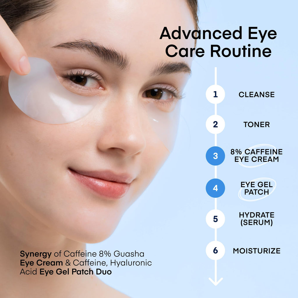 TEREZ & HONOR Peptide Collagen Under Eye Patches - 60 Korean Firming, Glowing & Hydrating Hydrogel Mask for Puffy Eyes, Dark Circles, Wrinkles, Fine Lines, Undereye Bags - Anti-Aging Eye Gel Pads