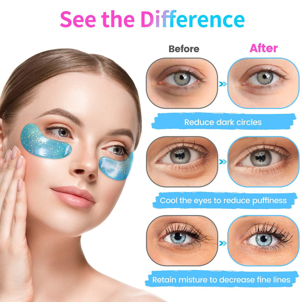 Onespring Eye Masks, Under Eye Patches for Puffiness, Retinol Collagen Eye Gel Pads, Reduce Wrinkles, Eye Bags & Dark circles - Face Mask Skincare, Anti Aging & Moisturizer, 24 Pairs