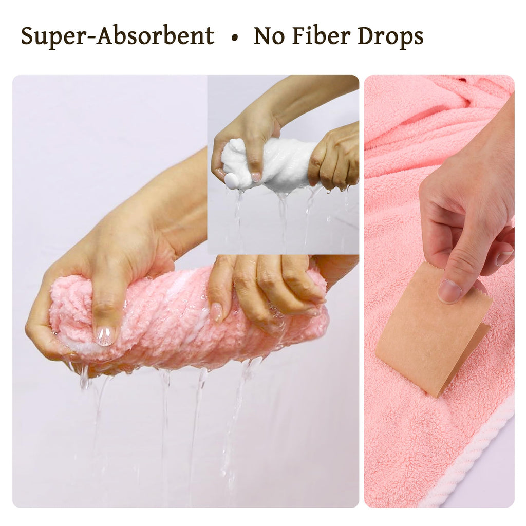 Towel Wrap Women Shower Robe Adjustable Closure Bathrobe with Hair Drying Towel & Spa Wraps