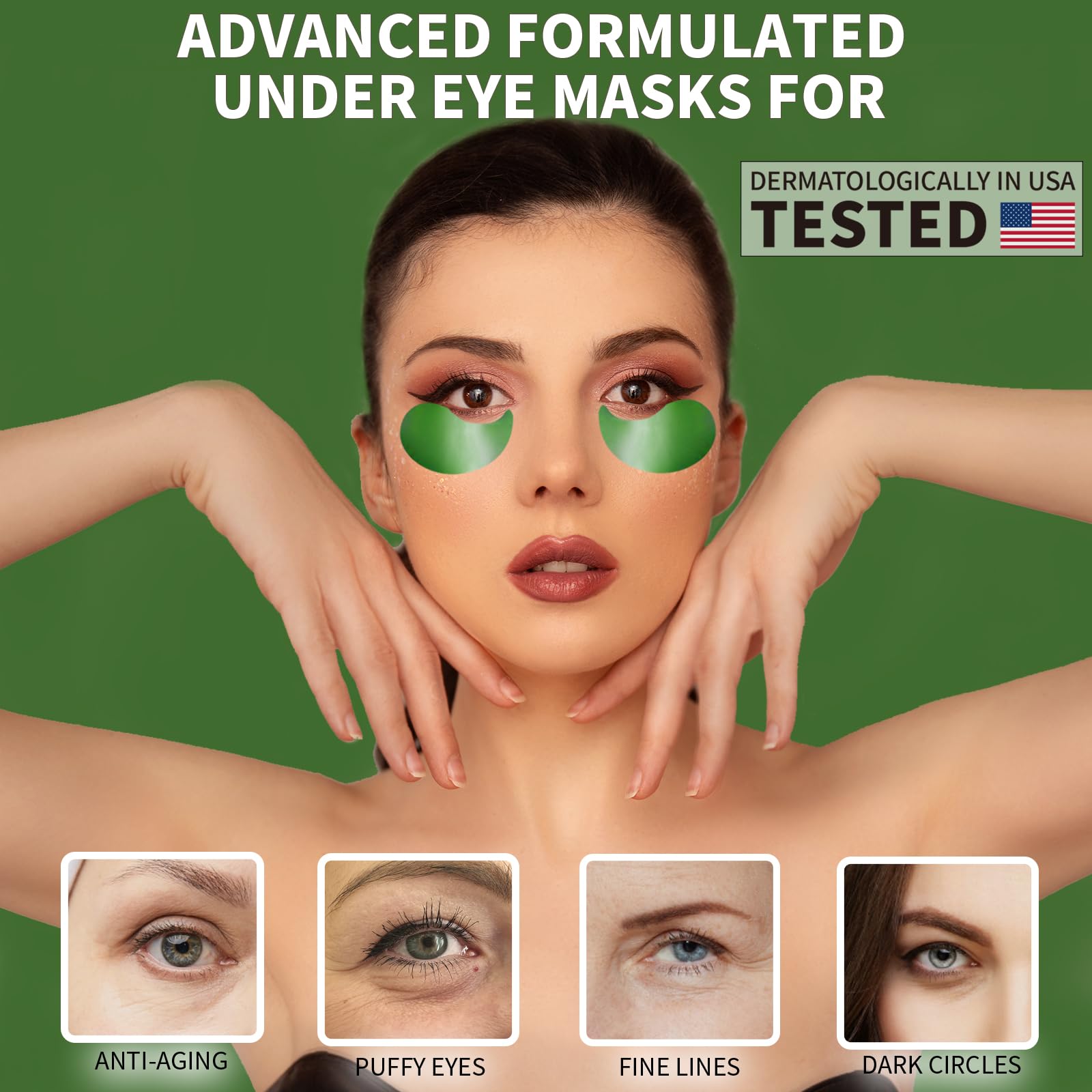 Qyiywim Under Eye Patches 70PCS, 24K Gold Eye Patches for Puffy Eyes Treatment, Under Eye Masks for Dark Circles and Puffiness, Non-Irritating Eye Mask Skincare, Eyes Bags Treatment, Eye Gel Pads