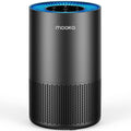 Air Purifiers for Home Large Room Pets Up to 1300 Sq Ft, MOOKA H13 True HEPA Air Purifier Cleaner with 360° Air Inlet, Fragrance, 13dB Air Purifier for Bedroom Wildfire Smoke Pet Dust Pollen (Black)