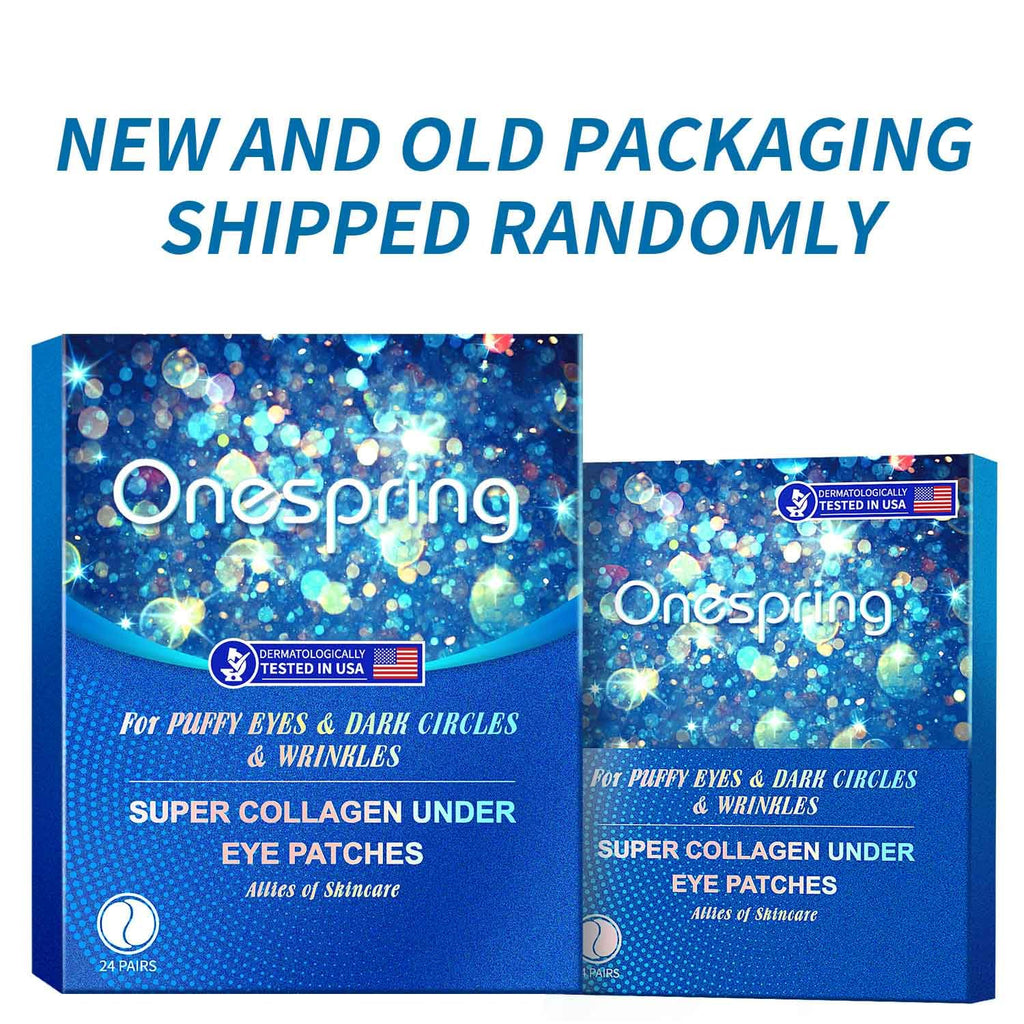 Onespring Eye Masks, Under Eye Patches for Puffiness, Retinol Collagen Eye Gel Pads, Reduce Wrinkles, Eye Bags & Dark circles - Face Mask Skincare, Anti Aging & Moisturizer, 24 Pairs