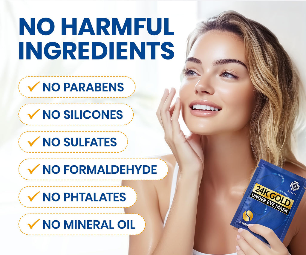 Stylia Collagen & Vitamin C Under Eye Patches for Puffy Eyes & Dark Circles - Depuffing, Hydrating & Firming Under Eye Mask with Hyaluronic Acid - Stocking Stuffers for Teen Girls, Vegan (30 Pairs)