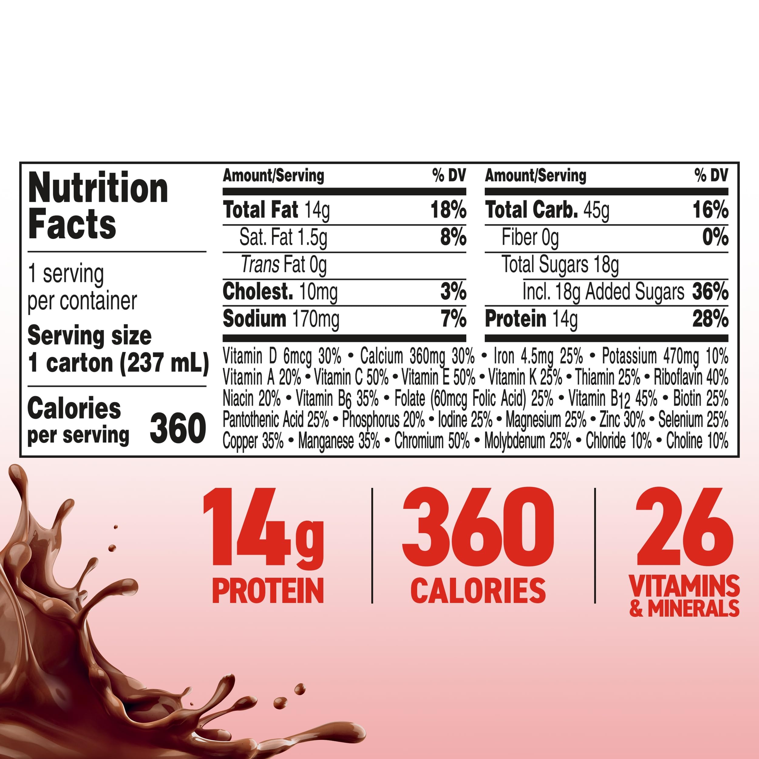 BOOST Plus Nutritional Drink, Rich Chocolate, 8 fl oz (Pack of 24)