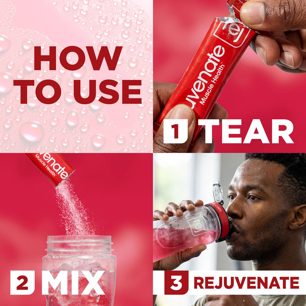Rejuvenate Perfect Amino Acid Blend, 1 Stick = 20g Whey Protein, 5 Calories, Vegan Friendly EAA + BCAA for Muscle Growth, Strength & Energy, GLP-1 & Bariatric Support, No Bloat, No Sugar