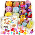 Bath Bombs for Kids with Toys Inside, 6 Pack Kids Bath Bombs with Puppy Dolls & Dog Pretend Playset Bath Toys，Surprise Birthday Gifts for Girls Boys, Bubble Bath Fizzies Ball Gift Set