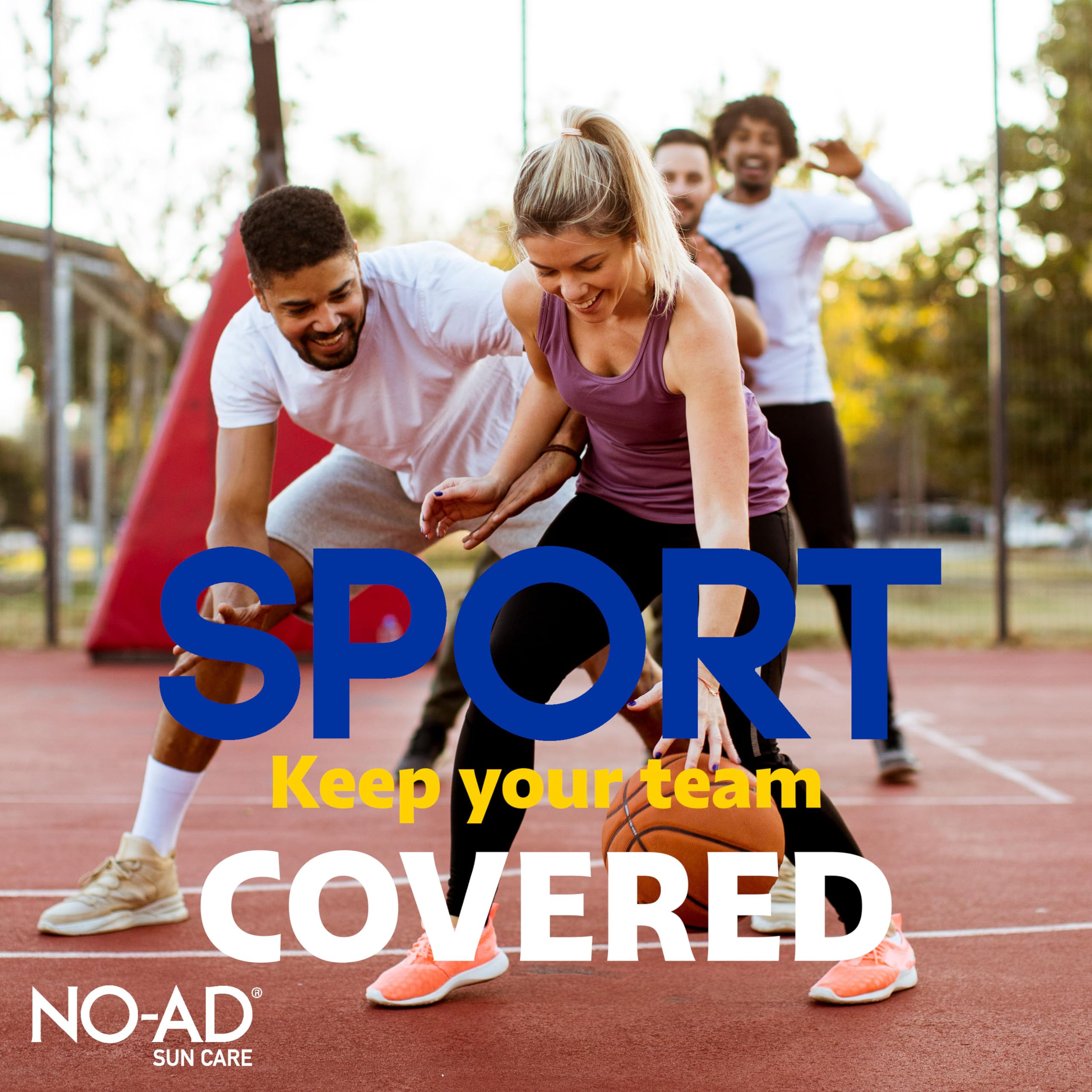 NO-AD SPF 50 SPORT Sunscreen Lotion | Hypoallergenic | Broad Spectrum UVA/UVB Protection | Water Resistant | Octinoxate & Oxybenzone Free with moisturizing Vitamin E and Aloe 16oz