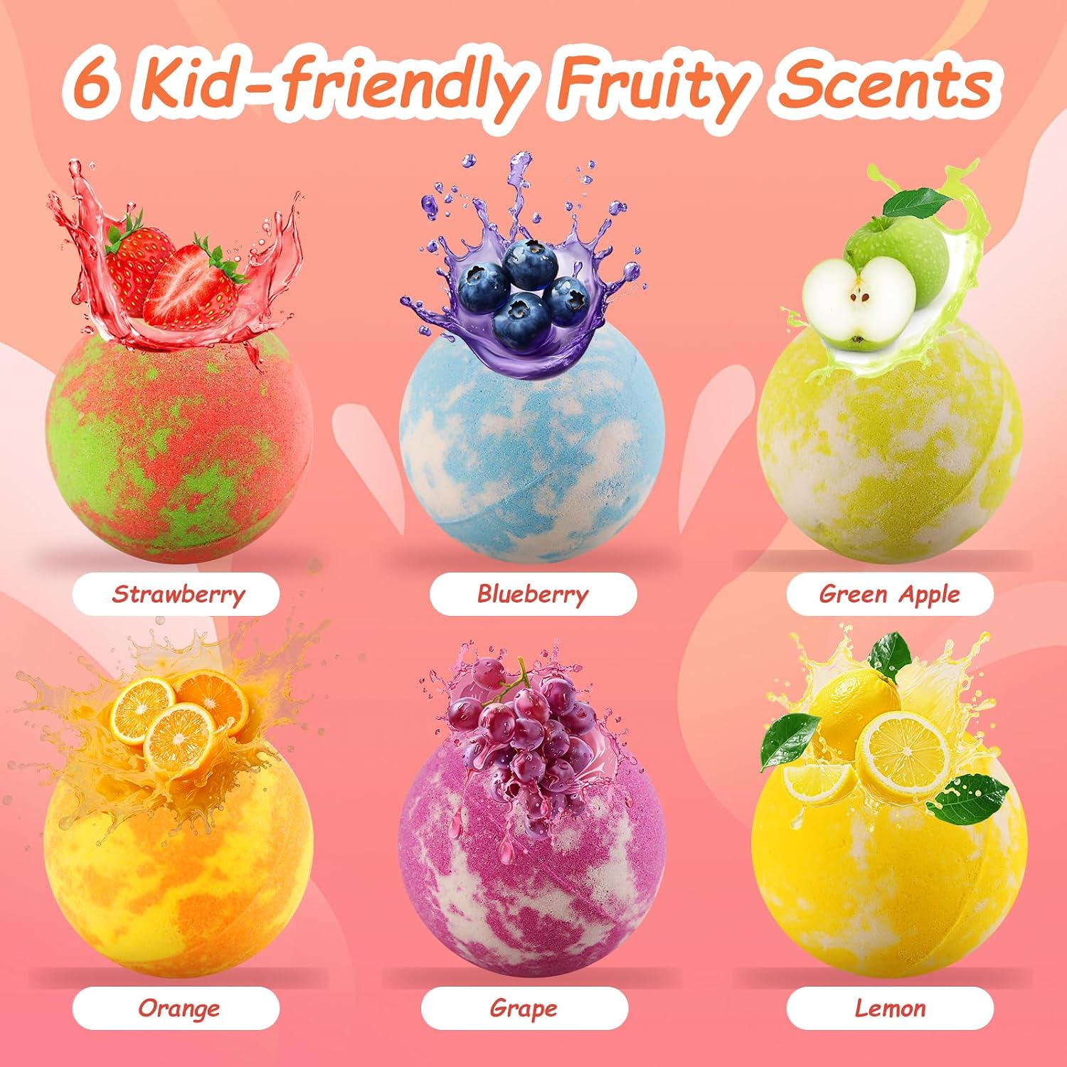 Bath Bombs for Kids with Toys Inside, 6 Pack Kids Bath Bombs with Puppy Dolls & Dog Pretend Playset Bath Toys，Surprise Birthday Gifts for Girls Boys, Bubble Bath Fizzies Ball Gift Set