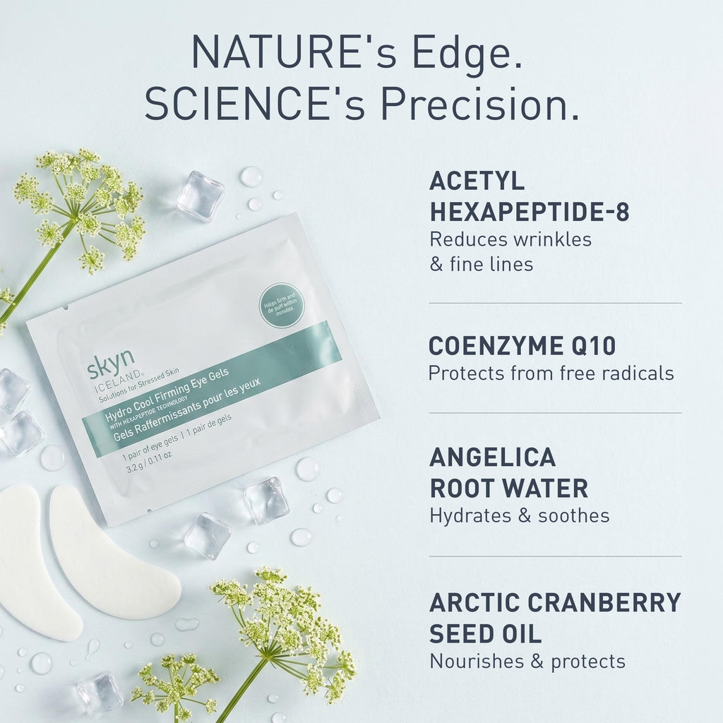 skyn ICELAND Hydro Cool Firming Under Eye Patches. Eye Gel Mask to Firm And Reduce Wrinkles, Fine Lines, Dark Circles, Puffy Eyes & Bags, 4 Pairs