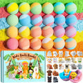 24 Pack Puppy Bath Bombs for Kids - Each with Surprise Dog Figurine Inside, 15 Scents, Bath Bombs with Toys, Skin-Friendly, Birthday Party Favors & Stocking Stuffers for Boys & Girls