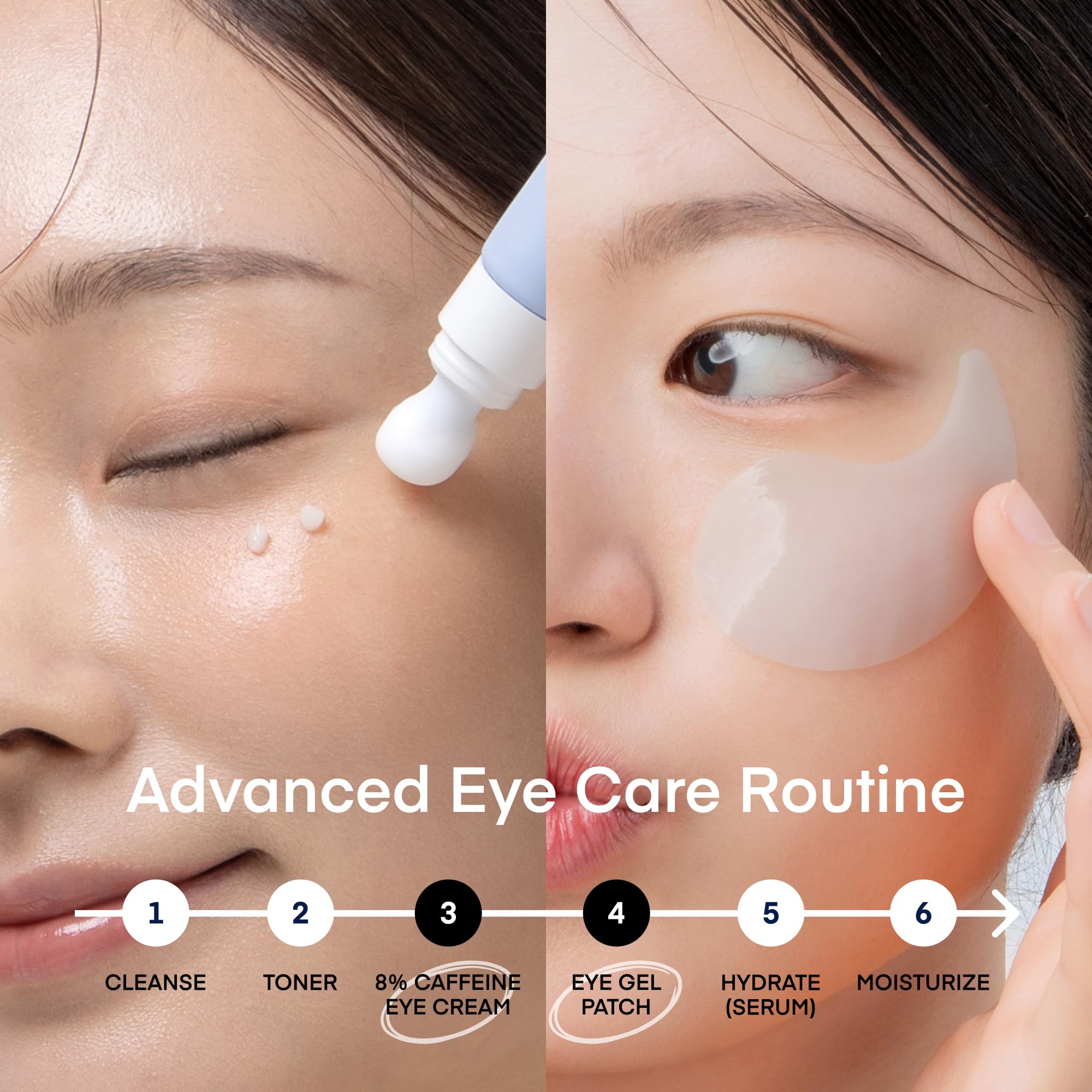 TEREZ & HONOR Peptide Collagen Under Eye Patches - 60 Korean Firming, Glowing & Hydrating Hydrogel Mask for Puffy Eyes, Dark Circles, Wrinkles, Fine Lines, Undereye Bags - Anti-Aging Eye Gel Pads