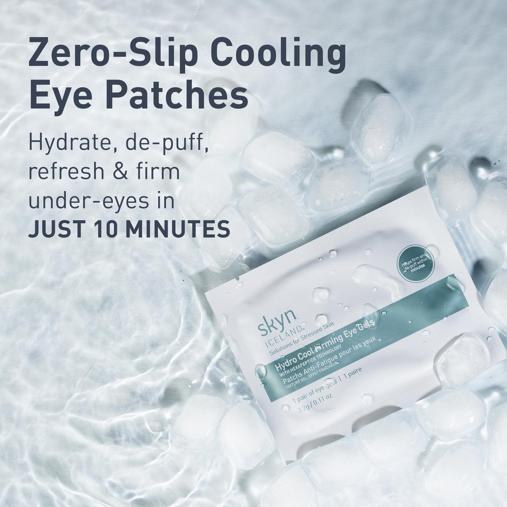 skyn ICELAND Hydro Cool Firming Under Eye Patches. Eye Gel Mask to Firm And Reduce Wrinkles, Fine Lines, Dark Circles, Puffy Eyes & Bags, 4 Pairs